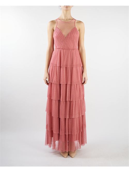 Long dress in plumetis tulle with flounces Twinset TWIN SET | abito en | TP2443765
